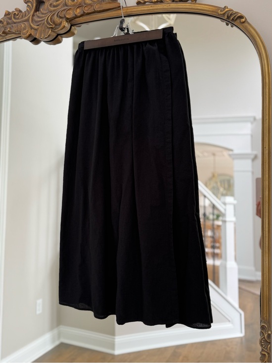 J. Crew Other - J.CREW Beach Cotton Midi Skirt in Black, Size Medium
